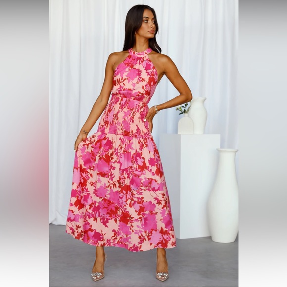 Hello Molly Dresses & Skirts - Hello Molly Listen Closely Maxi Dress Pink - M